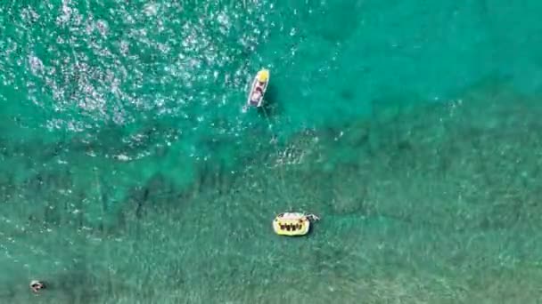 Bateau Sport Navigue Rapidement Sur Mer — Video