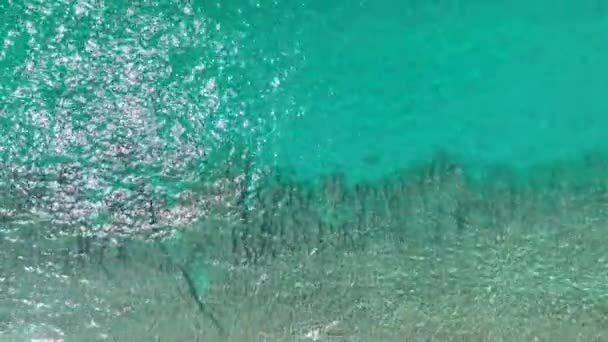 Textura Azul Del Mar Turquía Alanya — Vídeos de Stock