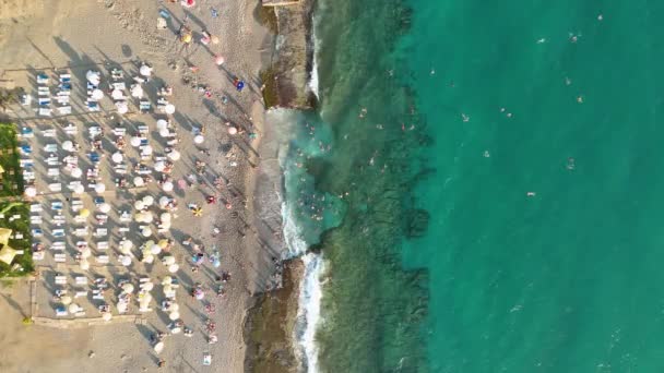 Azure Tekstur Havet Tyrkiet Alanya – Stock-video