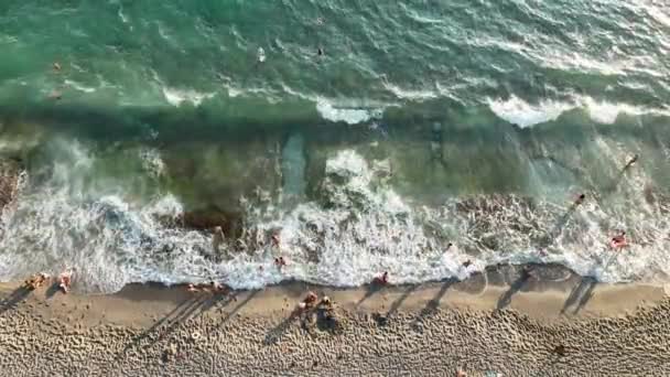Καλοκαίρι Παραλία Mahmutlar Τουρκία Alanya — Αρχείο Βίντεο