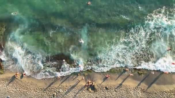 Playa Verano Mahmutlar Turquía Alanya — Vídeo de stock