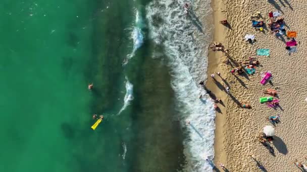 クレオパトラビーチの空中ビュー — ストック動画