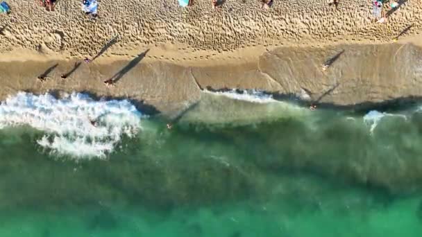 Γαλάζια Υφή Της Θάλασσας Τουρκία Alanya — Αρχείο Βίντεο