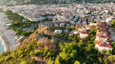 Füniküler arter görünümü 4 K Türkiye Alanya.