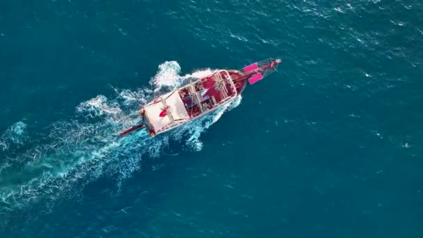 Türkiye Aanya Liman Manzaralı Korsanlar Yatından Çağrı — Stok video