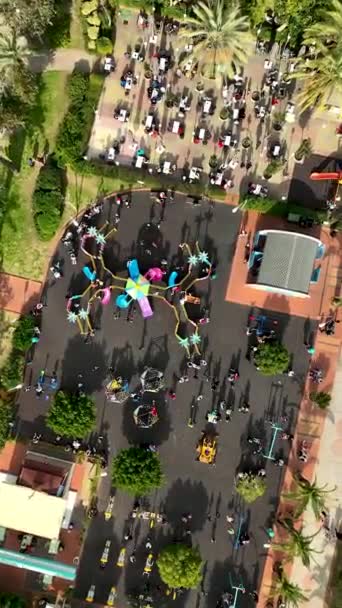 Children Play Big Playground — Stockvideo