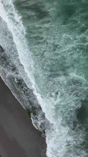 Azure Tekstury Morze Pionowe Wideo — Wideo stockowe