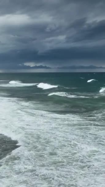Azure Tekstury Morze Pionowe Wideo — Wideo stockowe