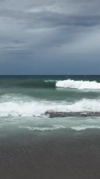 Deniz Dikey Videosunun Gök Mavisi — Stok video