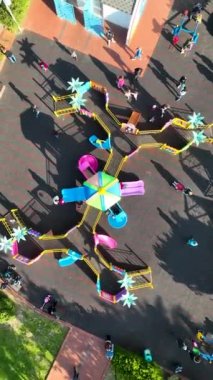 Children Play on the big playground