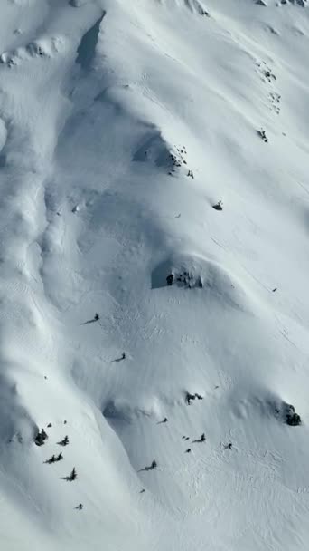 Paisagem Inverno Alto Das Montanhas — Vídeo de Stock
