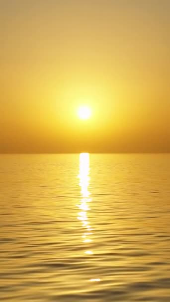 Denizin Üzerinde Mistik Gün Batımı — Stok video