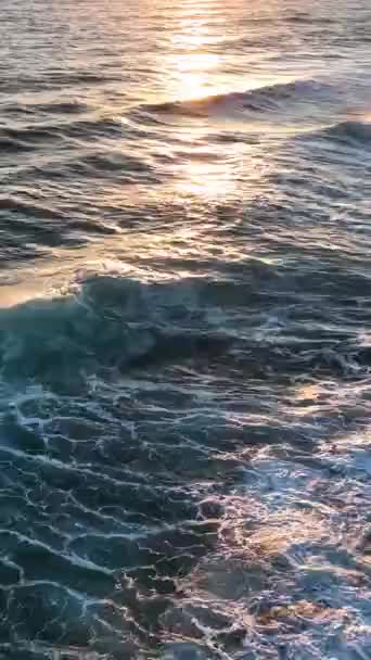 Textura Azul Mar Vídeo Vertical — Vídeo de Stock