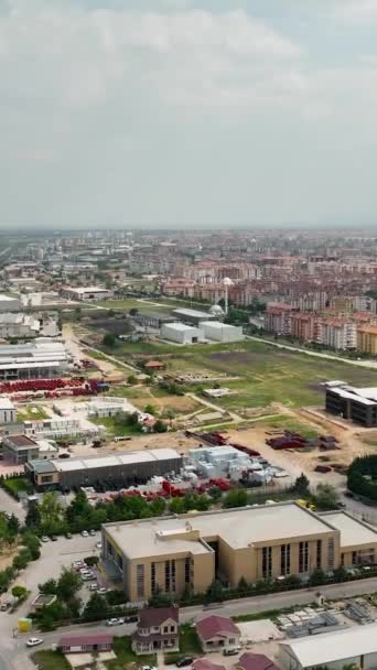 Konya City Aerial View Drone Turkey — Stock Video