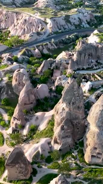 Increíble Paisaje Capadocia Popular Destino Turístico Turquía — Vídeo de stock