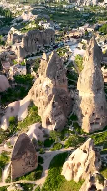 Paisagem Incrível Capadócia Destino Turístico Popular Turquia — Vídeo de Stock