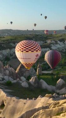Türkiye 'nin ünlü Kapadokya kenti.