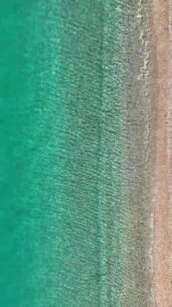 空中ビュー紺碧の海 — ストック動画