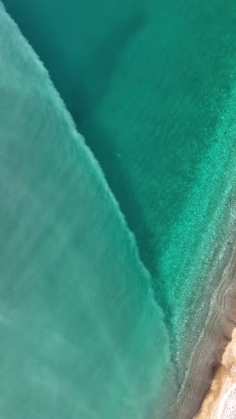 Tilikan Udara Laut Azure — Stok Video