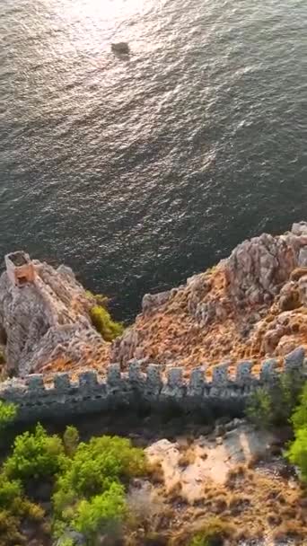 Luftaufnahme Türkei Alanya — Stockvideo