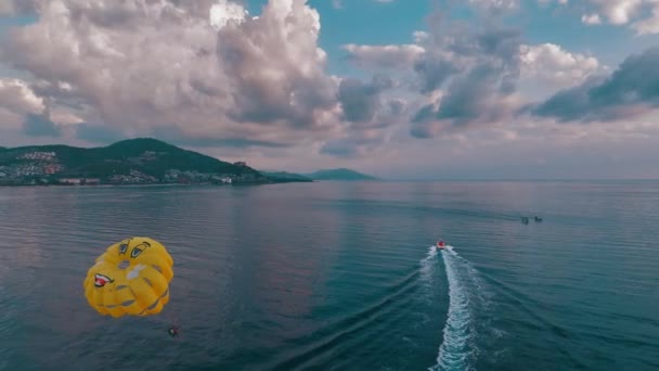 Водные Развлечения Средиземном Море — стоковое видео