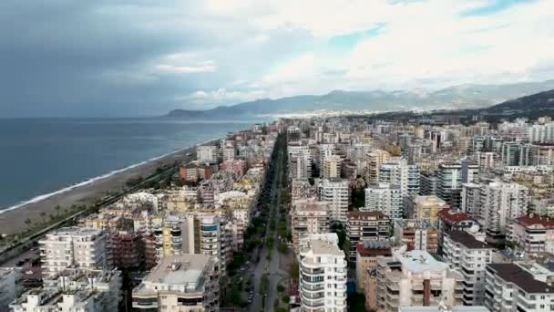 Panorama Ciudad Desde Una Vista Pájaro — Vídeo de stock