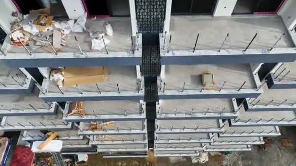 Construction Bâtiments Résidentiels Vue Aérienne — Video
