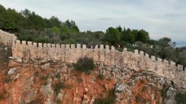 Deniz kenarı tatili, hava manzarası Alanya Kalesi 'nin güzel manzarası 4 bin dolar.