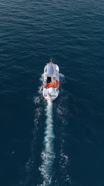 Хобби Развлечения Открытом Голубом Море — стоковое видео