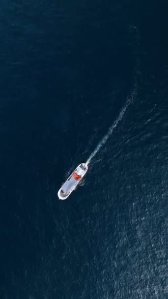 Hobby Rozrywka Otwartym Błękitnym Morzu — Wideo stockowe