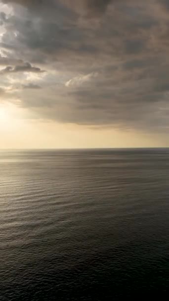 Juicy Sea Sunset Flying Sun Summer Evenings Mediterranean Coast — Stock Video