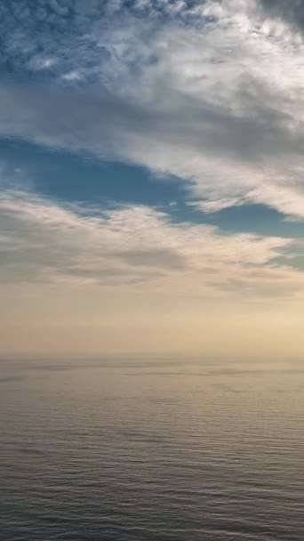 Juicy Sea Sunset Flying Sun Summer Evenings Mediterranean Coast — Stock Video