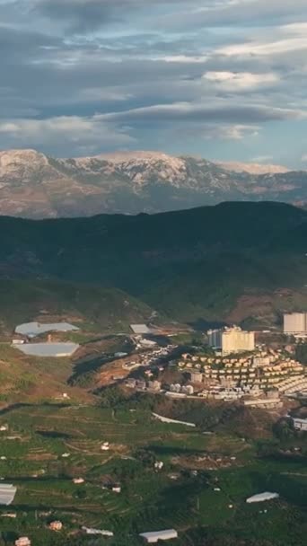 Bangunan Turki Pemandangan Indah Kota Alanya — Stok Video