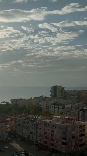 Bâtiments Turcs Une Belle Vue Dans Ville Alanya — Video