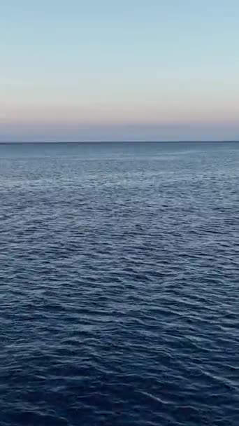 Όμορφο Πρωινό Θάλασσα Πραγματικό Χρώμα — Αρχείο Βίντεο