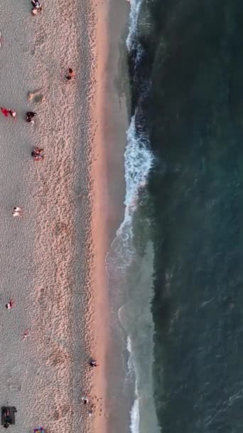 Bains Soleil Sur Plage Vacances Turquie Sur Mer Méditerranée — Video