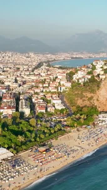 トルコの建物 Alanyaの街の美しい景色 — ストック動画