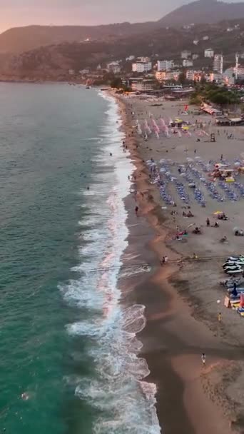 Letní Koncept Dovolená Moře Turecku — Stock video