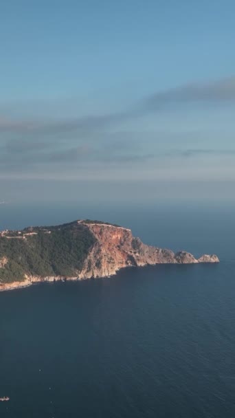 Vídeo Vertical Las Vibraciones Verano Castle Alanya — Vídeos de Stock