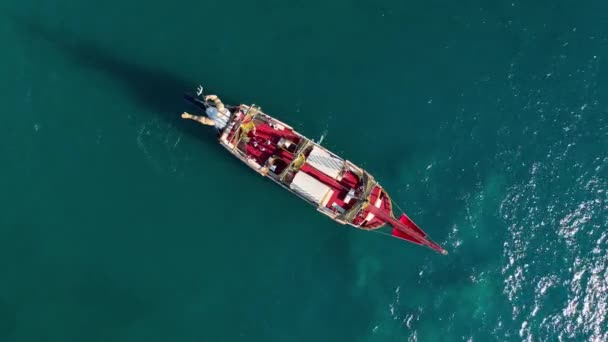 Отдых Море Морская Концепция Люди Яхте — стоковое видео
