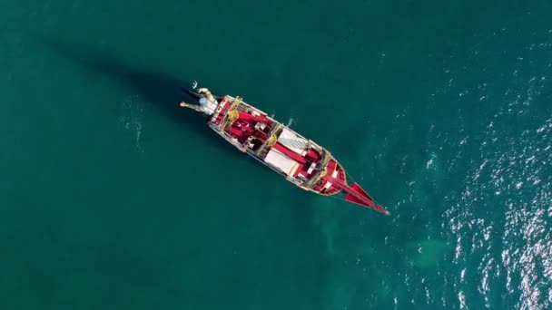 在海上休息 海上的概念 在游艇上的人 — 图库视频影像