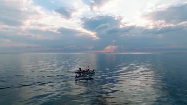 Tengeri Koncepció Halászat Tengerben — Stock videók