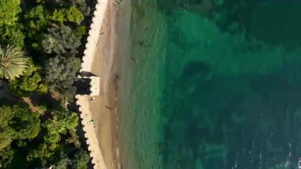 Утренний Цвет Отдых Пляже Людей — стоковое видео