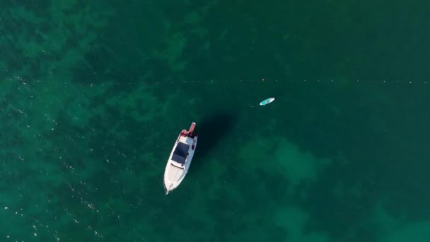 Urlaub Mittelmeer Luftaufnahme — Stockvideo