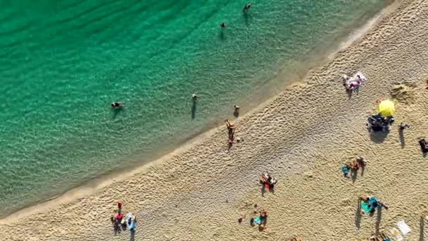 トルコAlanya素晴らしいビーチの夏の雰囲気 — ストック動画