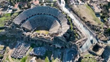 Türkiye Yakası harika antik şehir arkaplanı