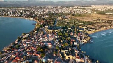 Türkiye Yakası harika antik şehir arkaplanı