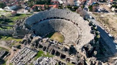Türkiye Yakası harika antik şehir arkaplanı