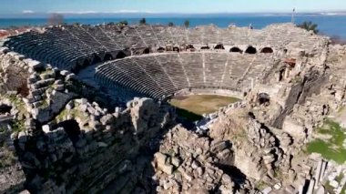 Türkiye Yakası harika antik şehir arkaplanı
