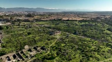 Türkiye Yakası harika antik şehir arkaplanı